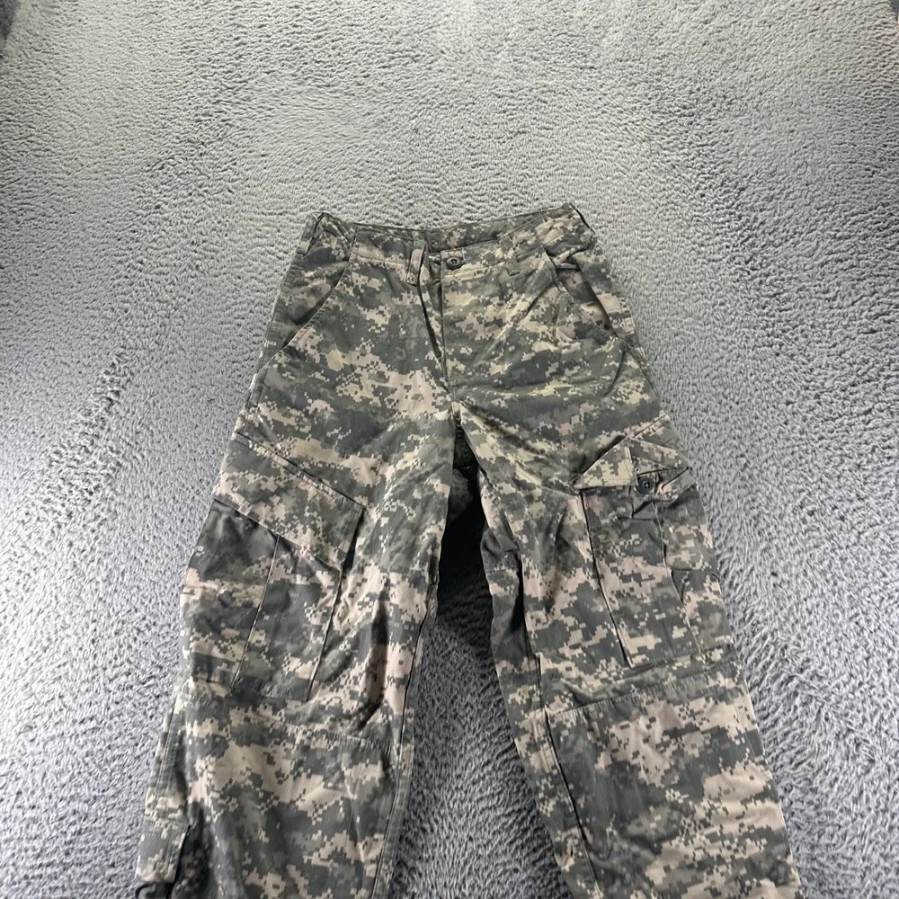 US Military Pant Men's XS Brown Camouflage Cotton Straight Leg Uniform Combat
